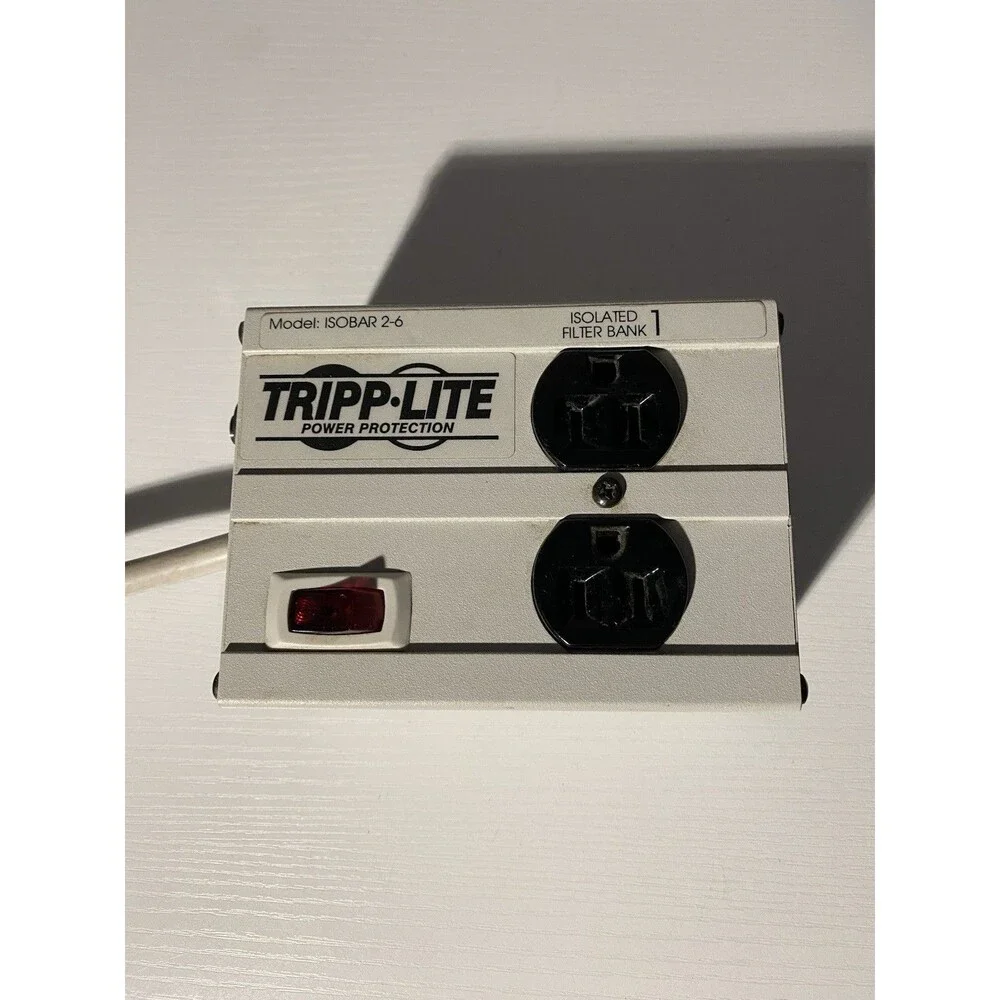 Tripp Lite ISOBAR 2-6 Surge Protector 2 Outlet 1800J 10ft 120V 15A